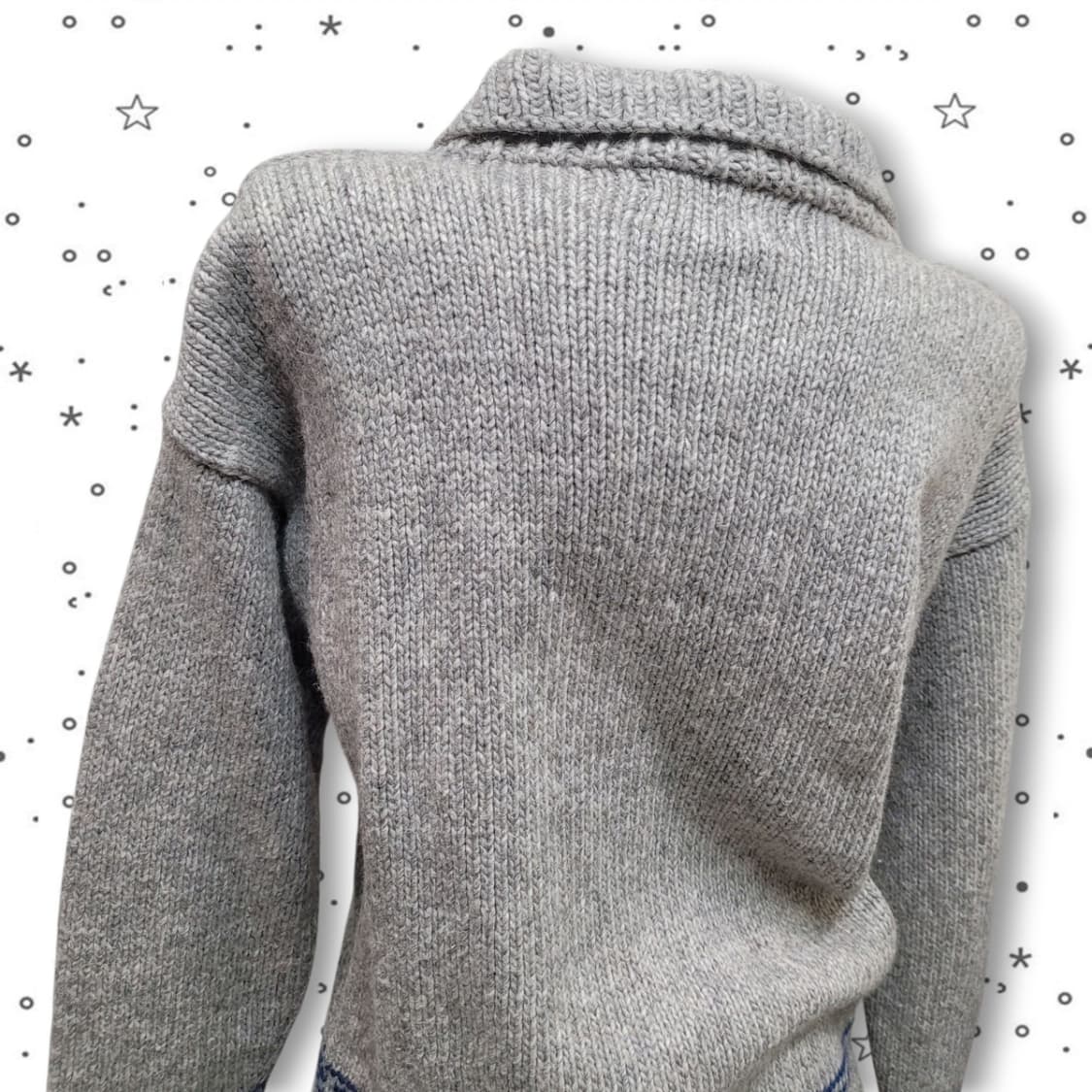 [M] 에콰도르 알파카 핸드메이드 울 니트 가디건 집업 상품이미지7