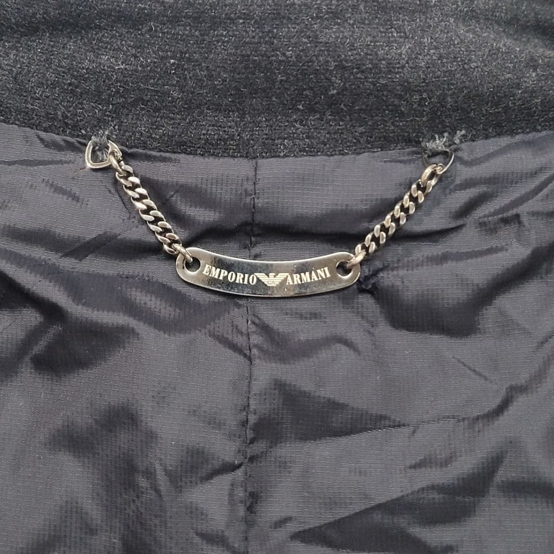 ARMANI 엠포리오 아르마니 90's 프릴 고딕 울 코트 원피스 상품이미지10