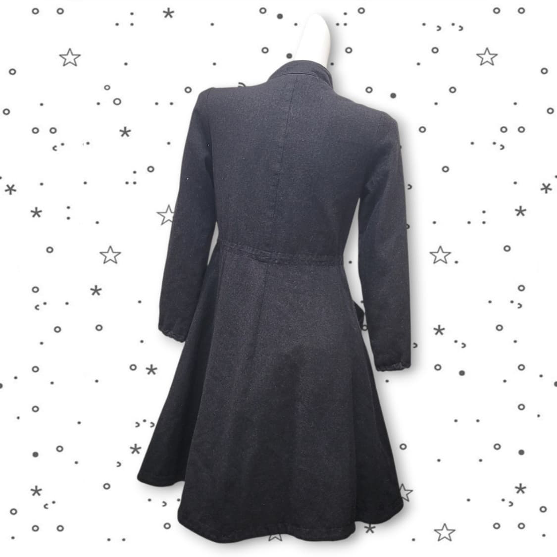 ARMANI 엠포리오 아르마니 90's 프릴 고딕 울 코트 원피스 상품이미지5