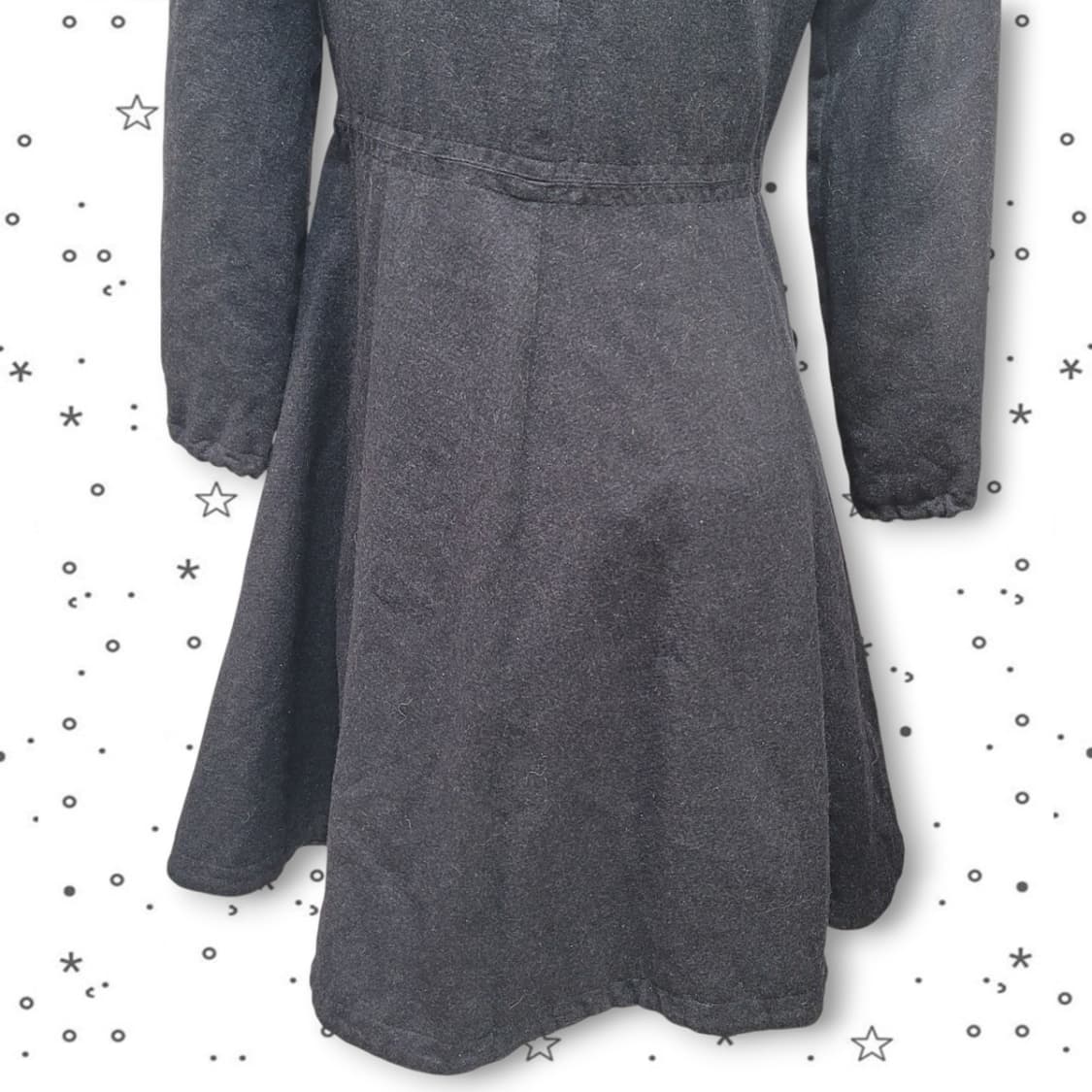 ARMANI 엠포리오 아르마니 90's 프릴 고딕 울 코트 원피스 상품이미지7