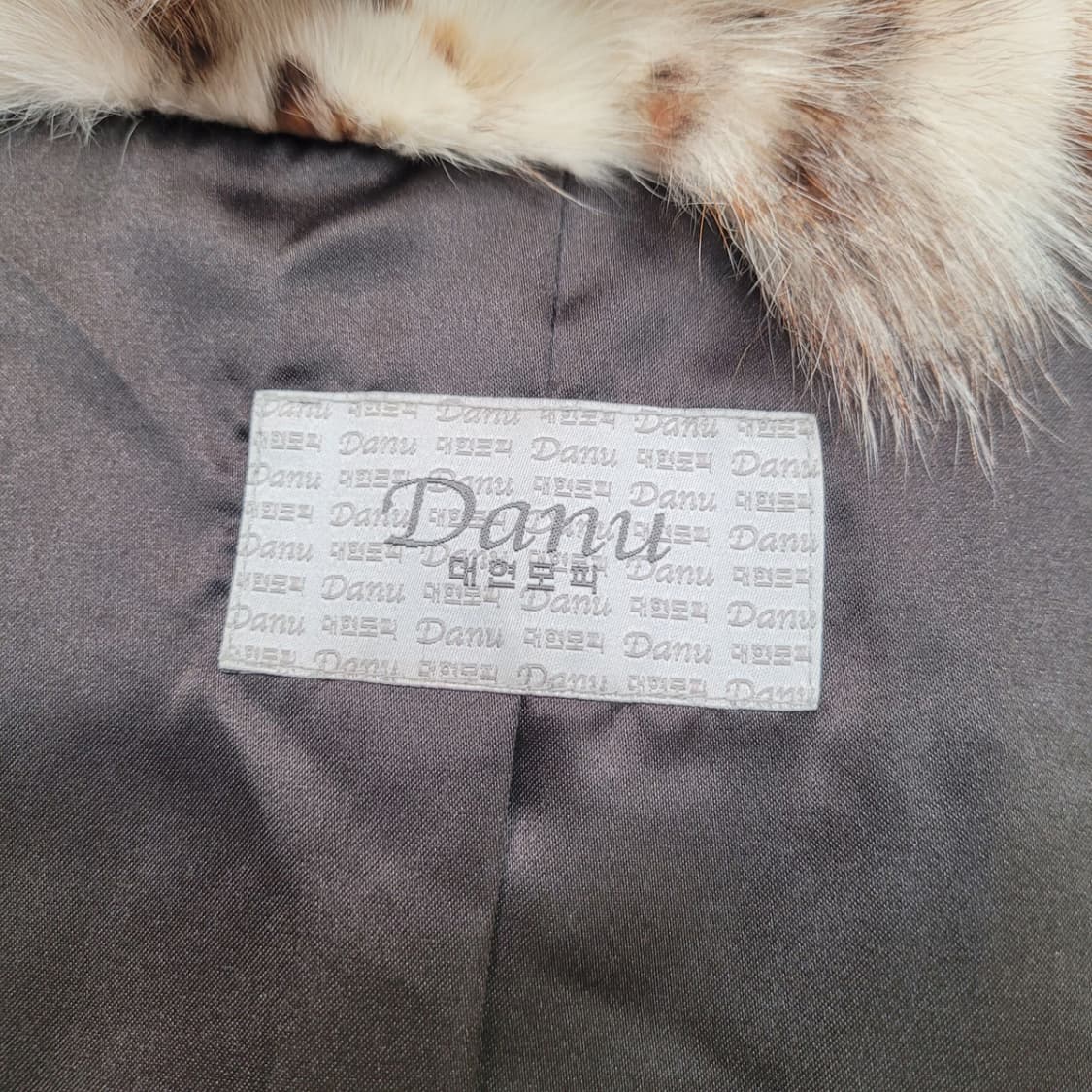 Danu 천연 모피 여우털 호피 갸루 퍼 코트 상품이미지10