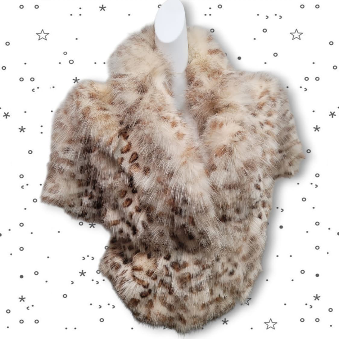 Danu 천연 모피 여우털 호피 갸루 퍼 코트 상품이미지2