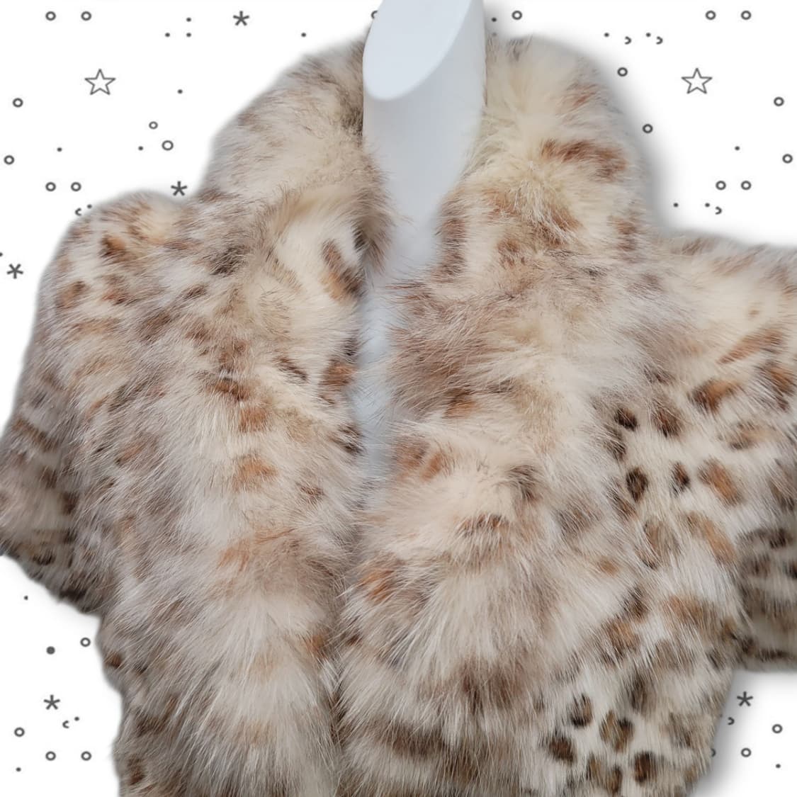 Danu 천연 모피 여우털 호피 갸루 퍼 코트 상품이미지3
