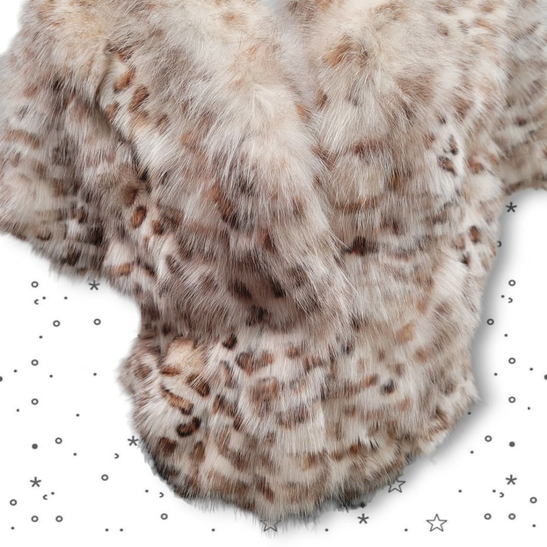 Danu 천연 모피 여우털 호피 갸루 퍼 코트 상품이미지4