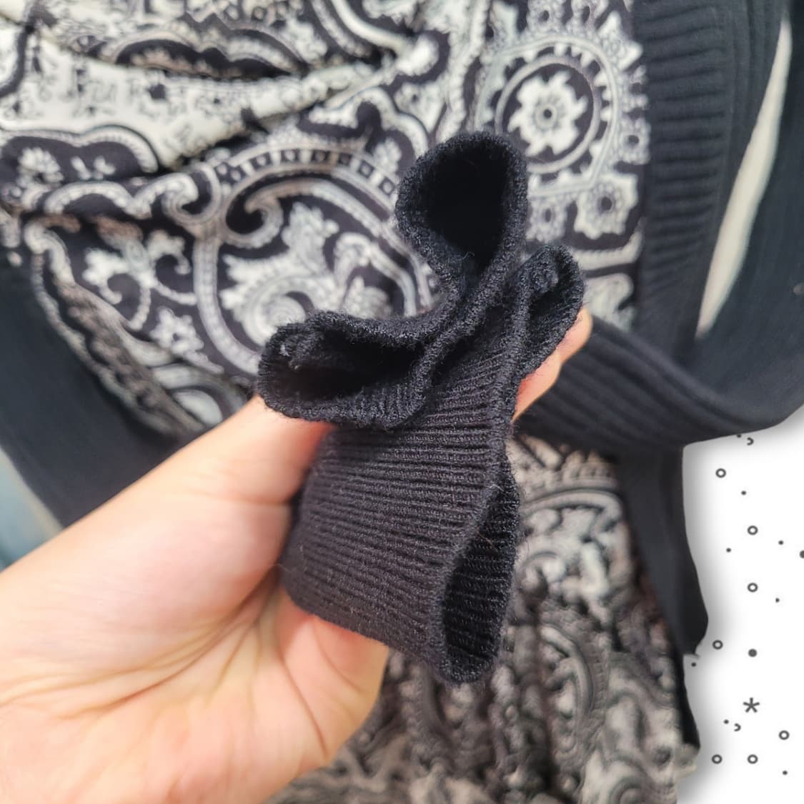 빈티지 페이즐리 패턴 슬림 실크 블라우스 상품이미지4