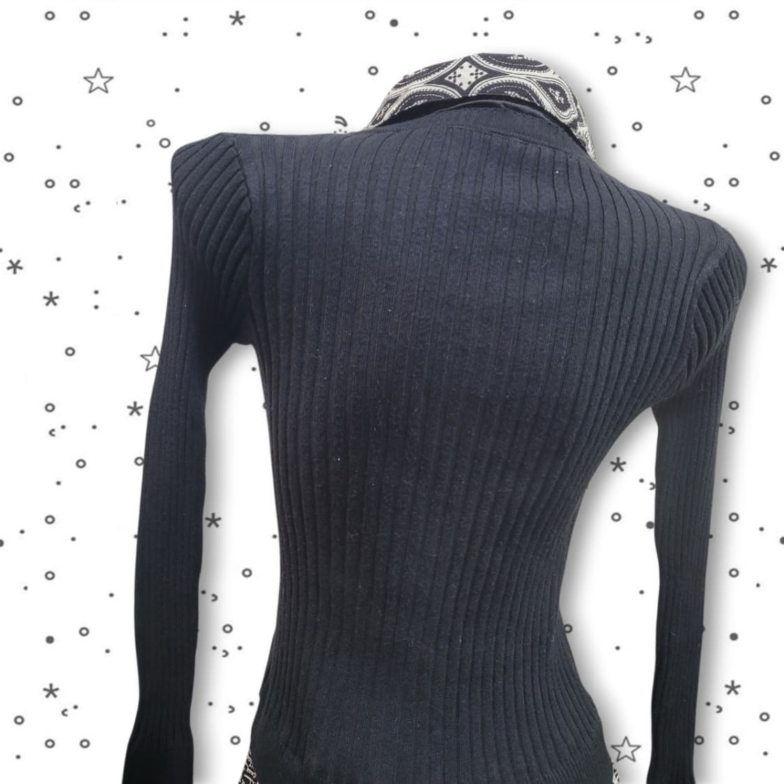 빈티지 페이즐리 패턴 슬림 실크 블라우스 상품이미지6