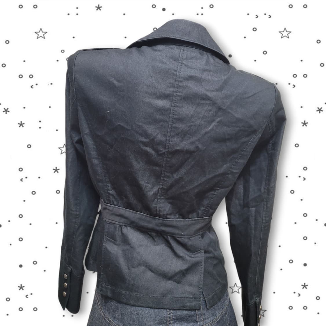 [M] COMME CA IS A JPN 긱시크 투버튼 블랙 자켓 상품이미지7