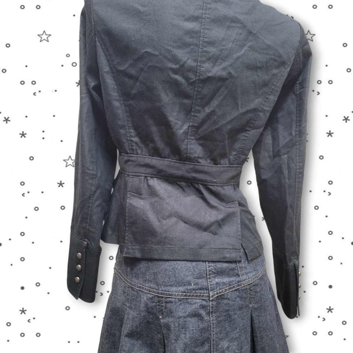 [M] COMME CA IS A JPN 긱시크 투버튼 블랙 자켓 상품이미지8