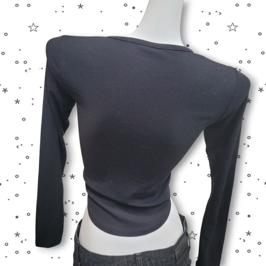 어반드레스 비바셔스 로고 볼레로 탑 슬림 긴팔 티셔츠 상품이미지6