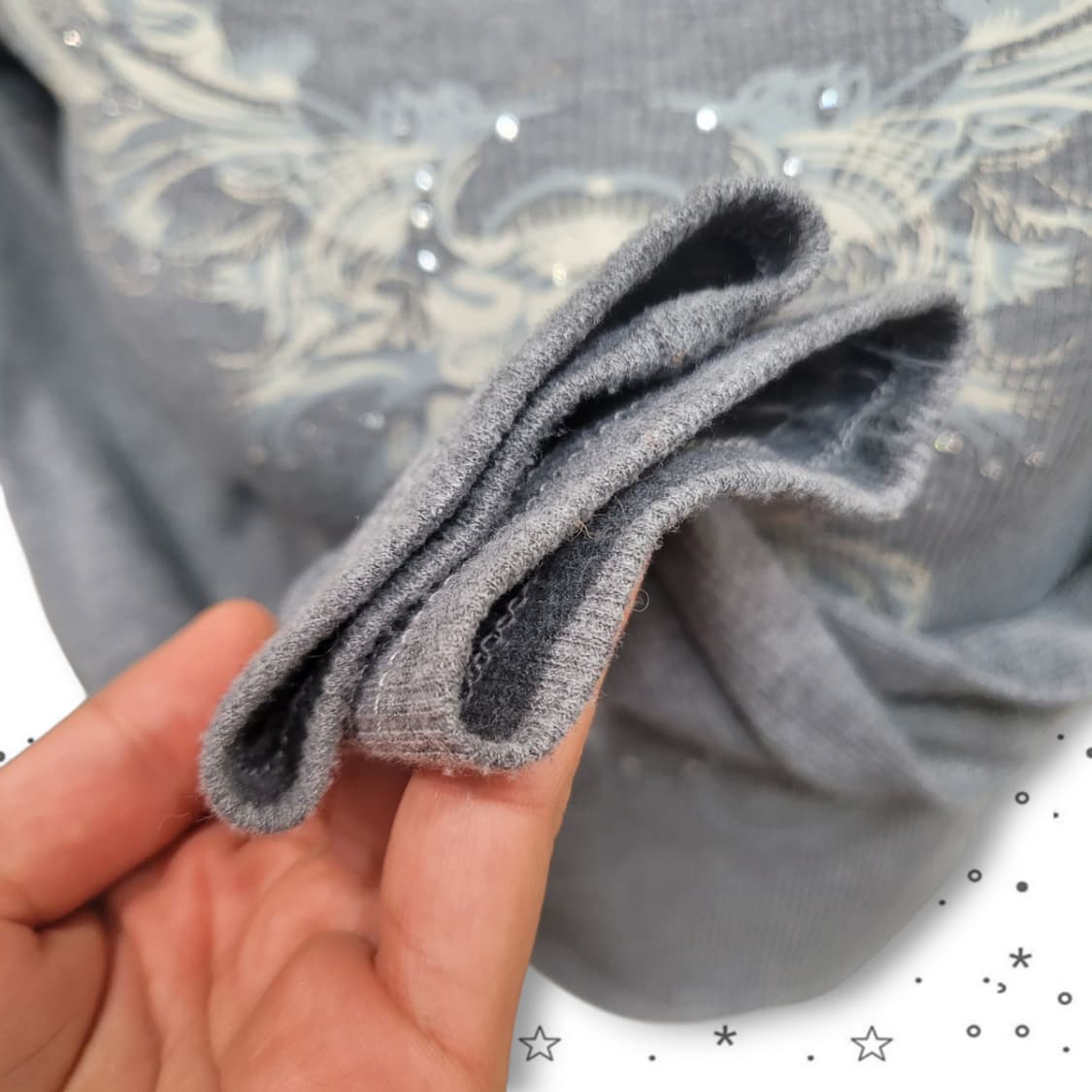 그런지 나비 크롭 슬림 갸루 탑 Y2K 티셔츠 상품이미지4