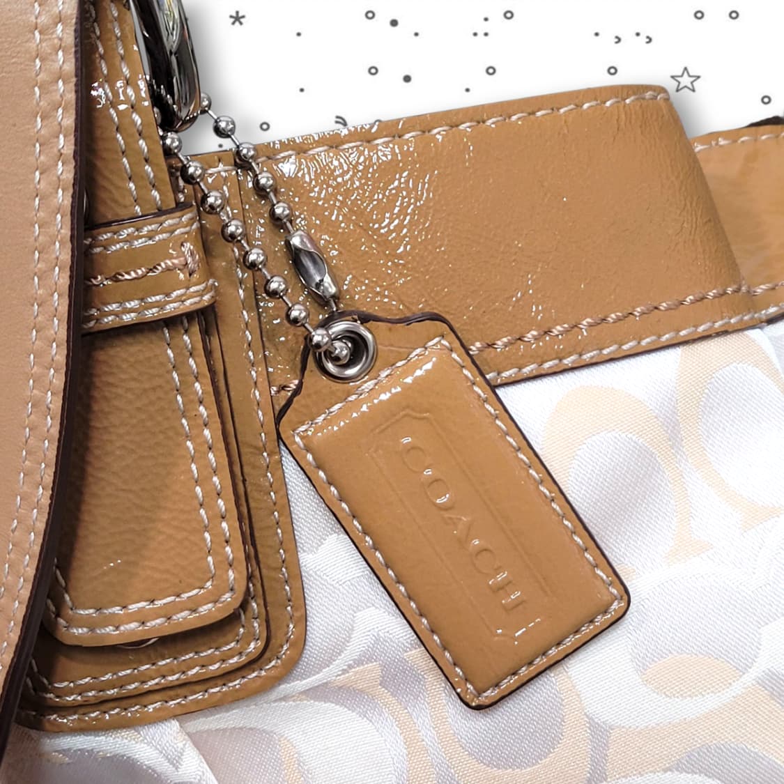 COACH 코치 시그니처 자카드 숄더 갸루 핸드백 상품이미지10