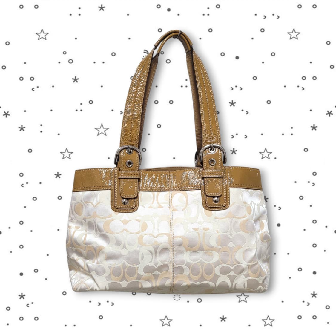 COACH 코치 시그니처 자카드 숄더 갸루 핸드백 상품이미지2