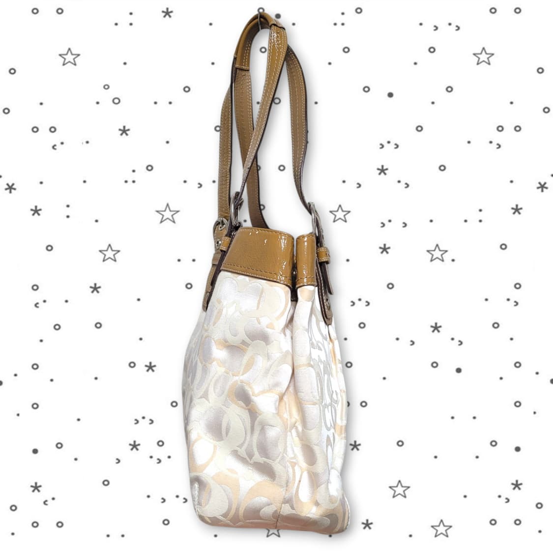 COACH 코치 시그니처 자카드 숄더 갸루 핸드백 상품이미지4