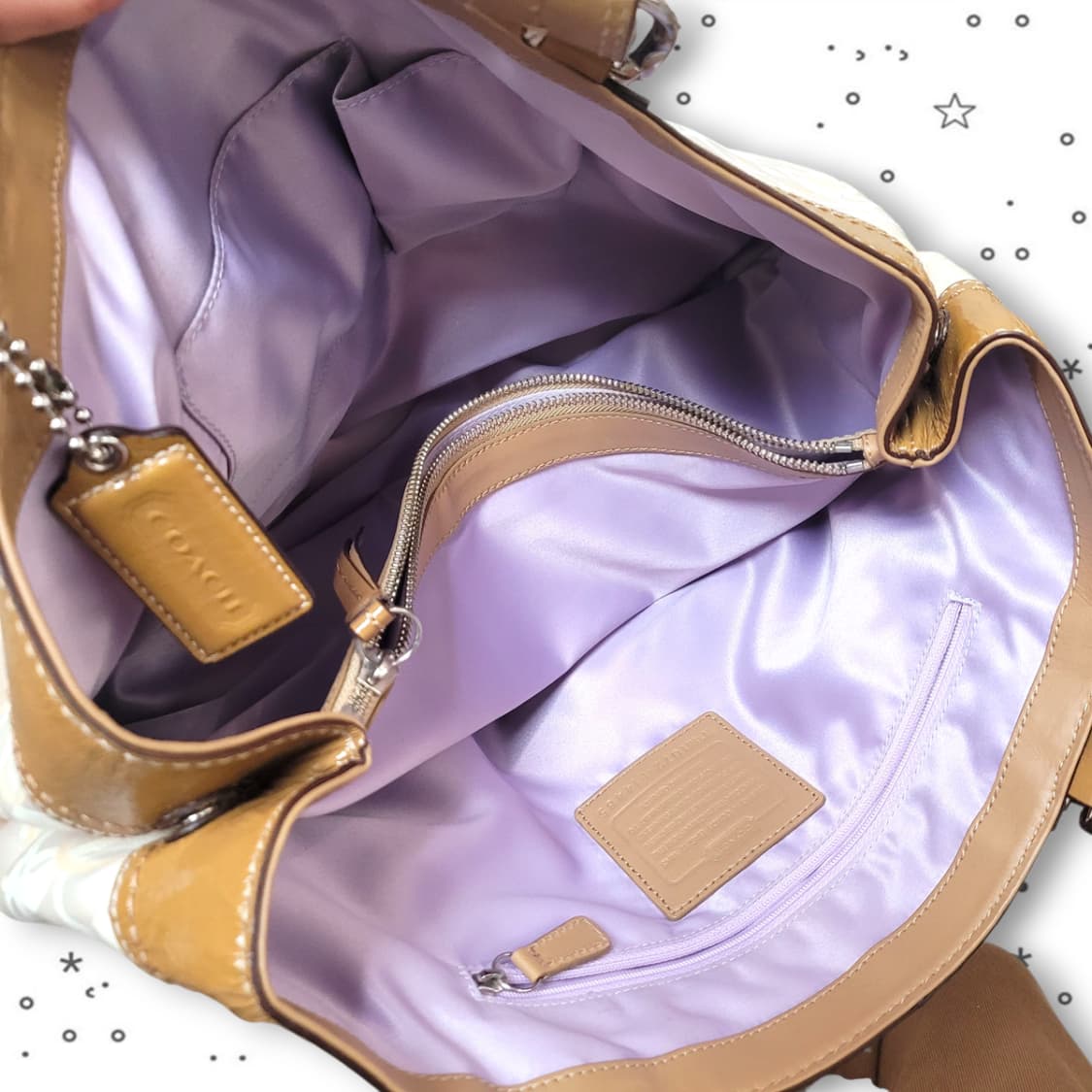 COACH 코치 시그니처 자카드 숄더 갸루 핸드백 상품이미지8