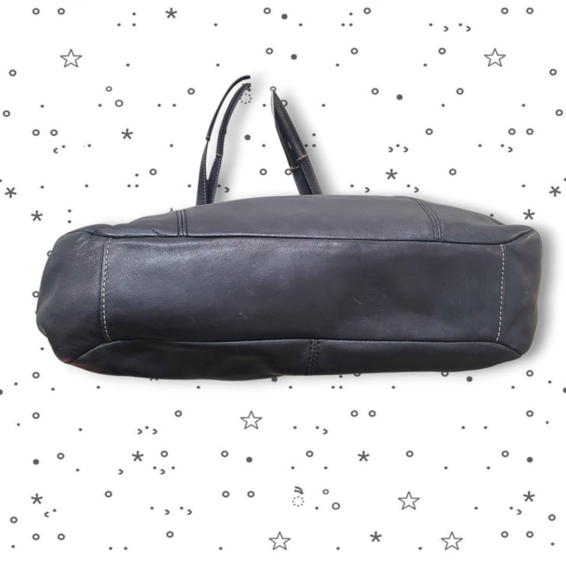 COACH 코치 블랙 가죽 햄튼 라구나 Y2K 갸루 토트백 상품이미지5