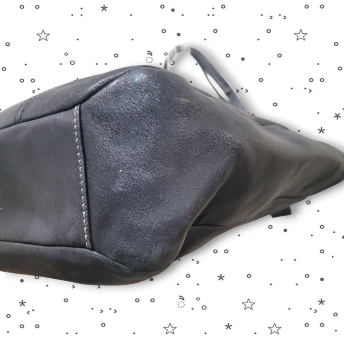 COACH 코치 블랙 가죽 햄튼 라구나 Y2K 갸루 토트백 상품이미지7