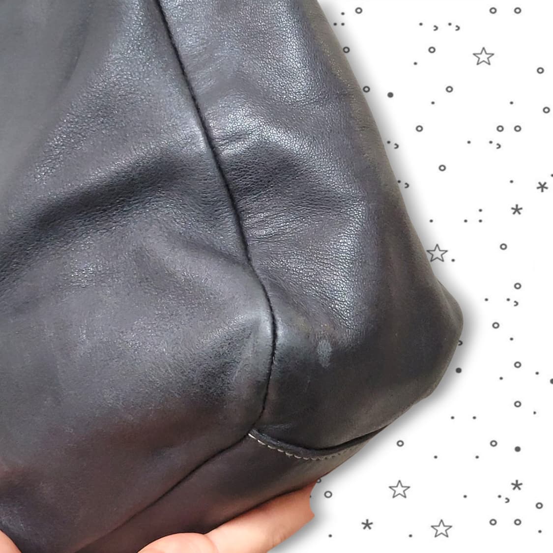 COACH 코치 블랙 가죽 햄튼 라구나 Y2K 갸루 토트백 상품이미지8