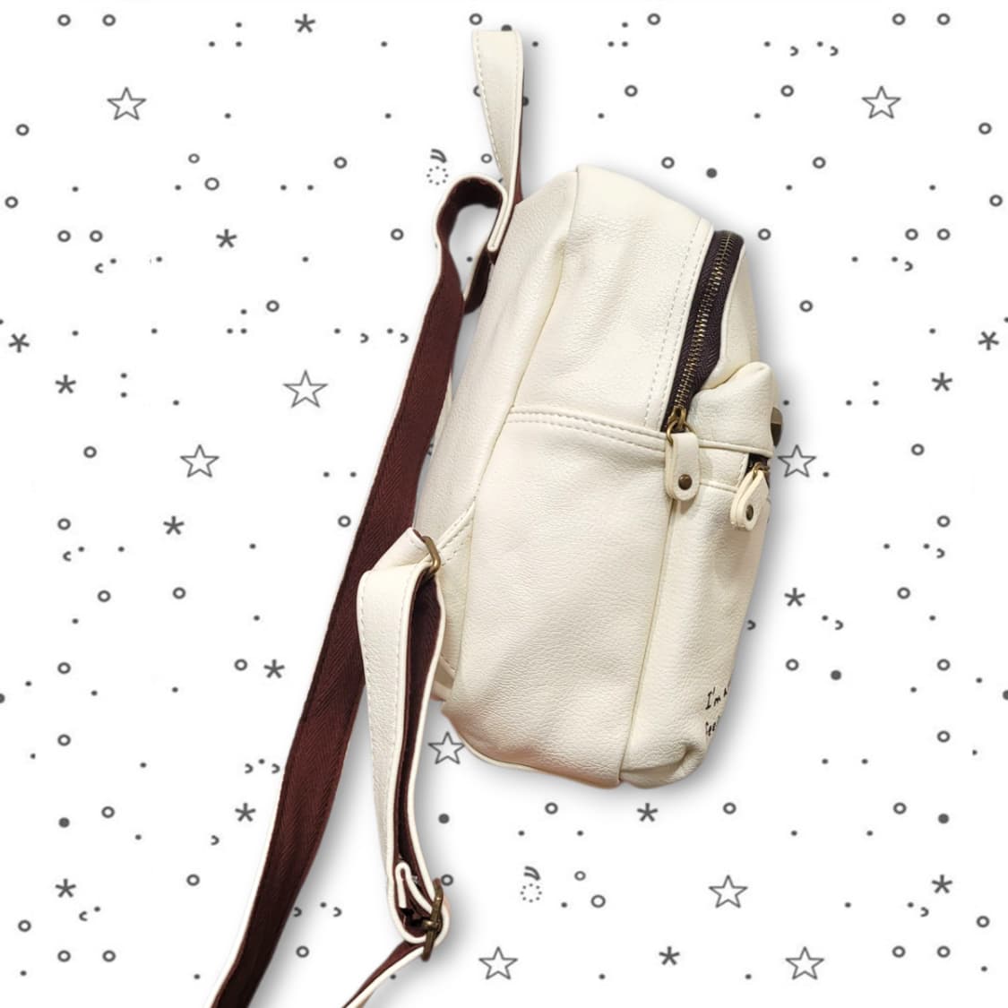 [새제품] Rilakkuma 리락쿠마 스터드 커피 앤 크림 미니 백팩 상품이미지3