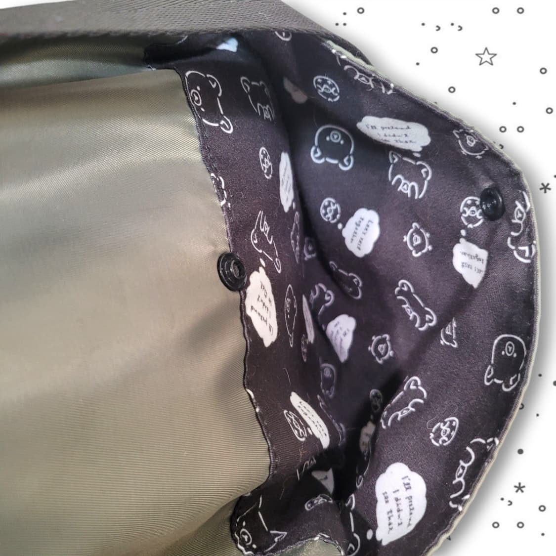 Rilakkuma 리락쿠마 스토어 3WAY 카키 토트 크로스 백팩 상품이미지10