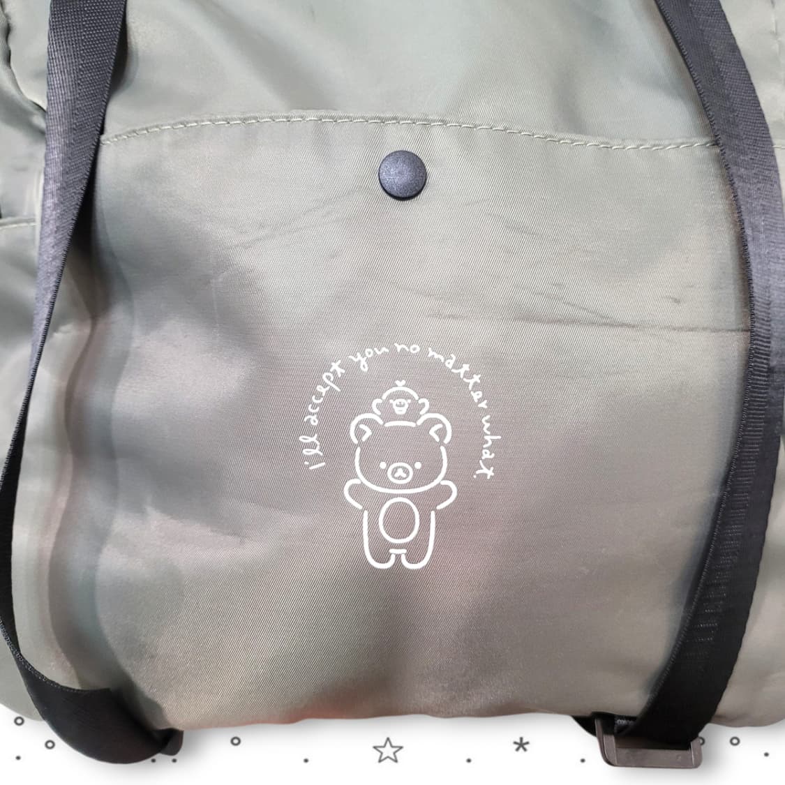 Rilakkuma 리락쿠마 스토어 3WAY 카키 토트 크로스 백팩 상품이미지3