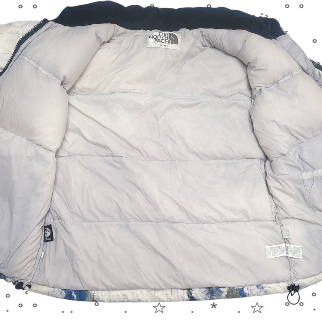 [95]노스페이스 화이트 라벨 노벨티 눕시 다운 자켓 프린트 화이트 샌드 상품이미지5
