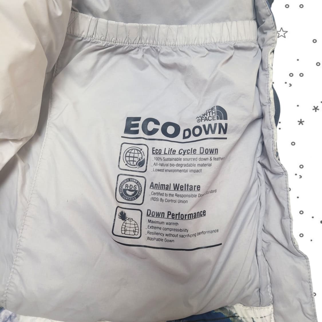 [95]노스페이스 화이트 라벨 노벨티 눕시 다운 자켓 프린트 화이트 샌드 상품이미지8