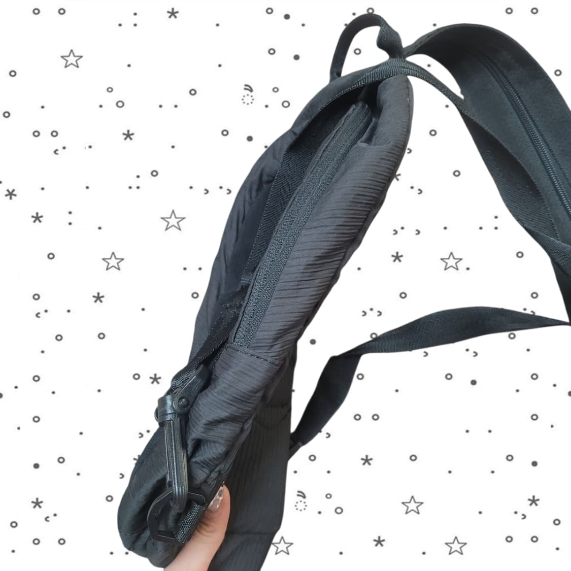 미스치프 투웨이 메쉬 슬링백 블랙 상품이미지4