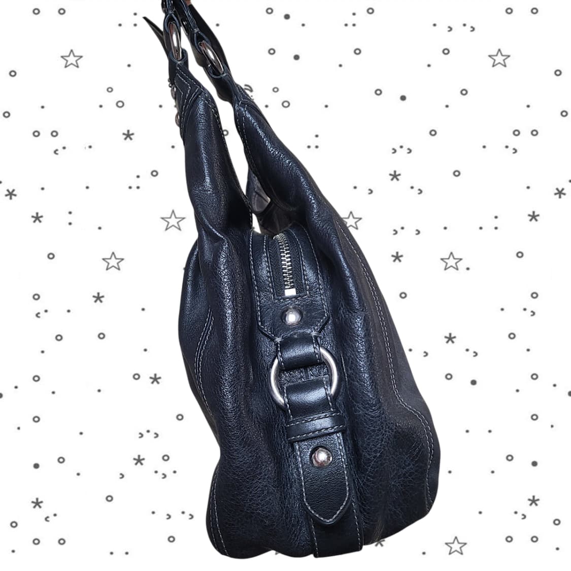 Coach 코치 매디슨 호보 레더백 블랙 상품이미지4