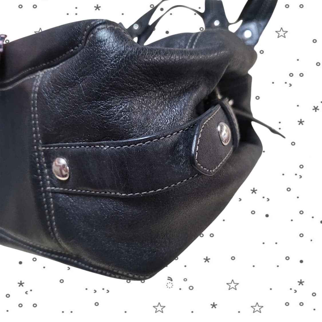 Coach 코치 매디슨 호보 레더백 블랙 상품이미지8