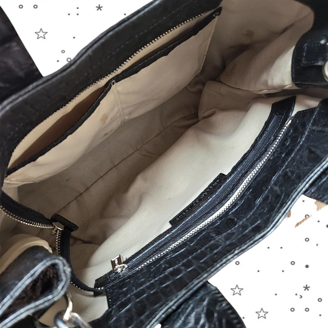 Pollen 폴렌 스컬 레더 토트 크로스백 상품이미지8