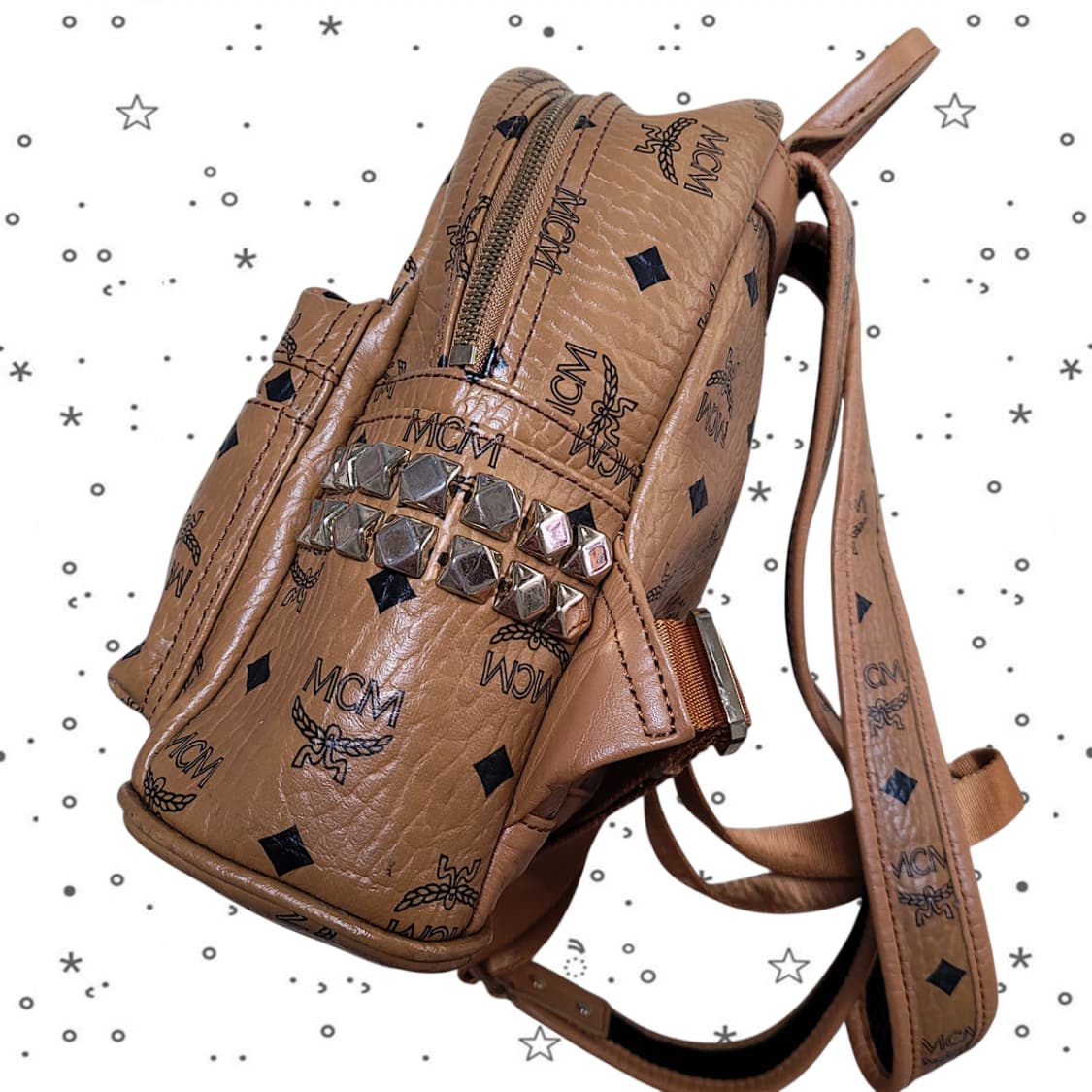 MCM 엠씨엠 스타크 스터즈 비세토스 미니 백팩 가방 상품이미지4
