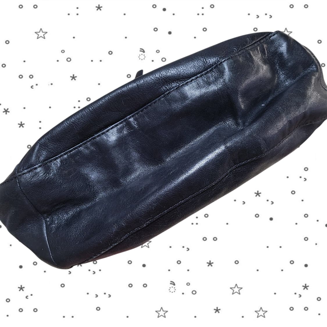 Coach 코치 블랙 레더 사첼 숄더백 상품이미지7