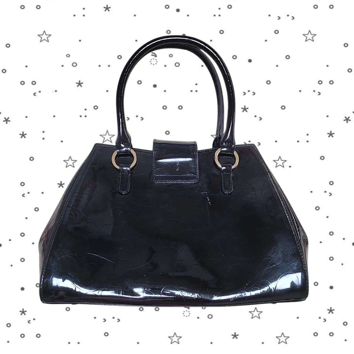 LoveCat  러브캣 하트 엠보 블랙 토트백 상품이미지2