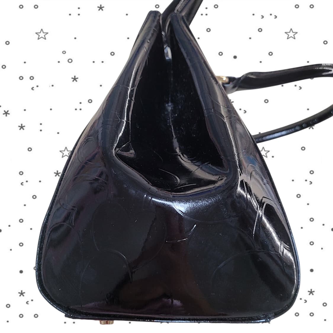 LoveCat  러브캣 하트 엠보 블랙 토트백 상품이미지3