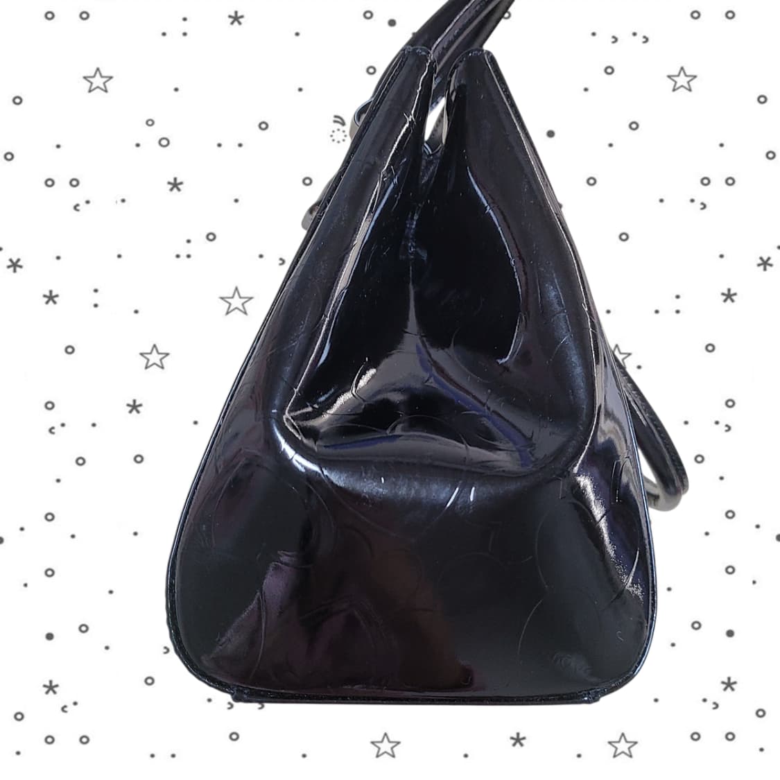 LoveCat  러브캣 하트 엠보 블랙 토트백 상품이미지4