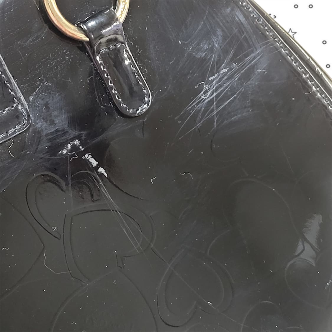 LoveCat  러브캣 하트 엠보 블랙 토트백 상품이미지9