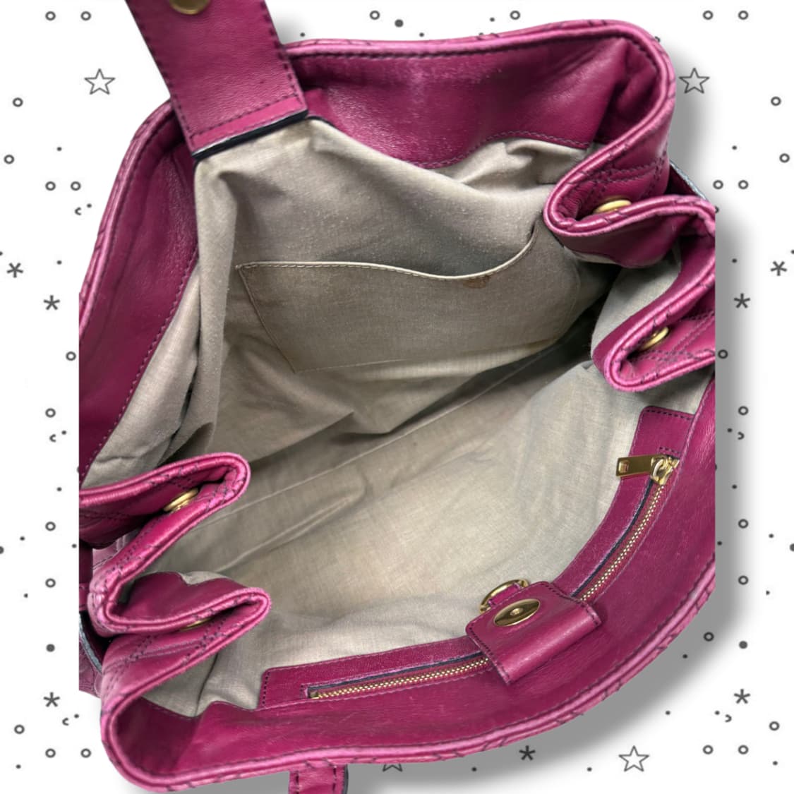 Marc Jacobs 마크제이콥스 브루나 퀼팅 레더 램스킨 토트백 상품이미지10