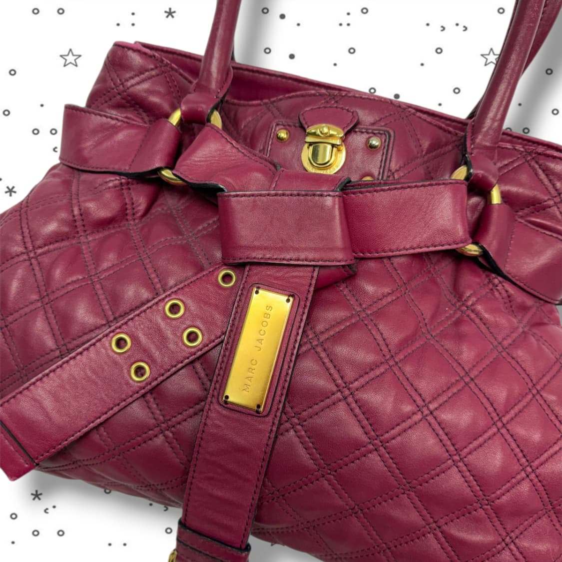 Marc Jacobs 마크제이콥스 브루나 퀼팅 레더 램스킨 토트백 상품이미지2