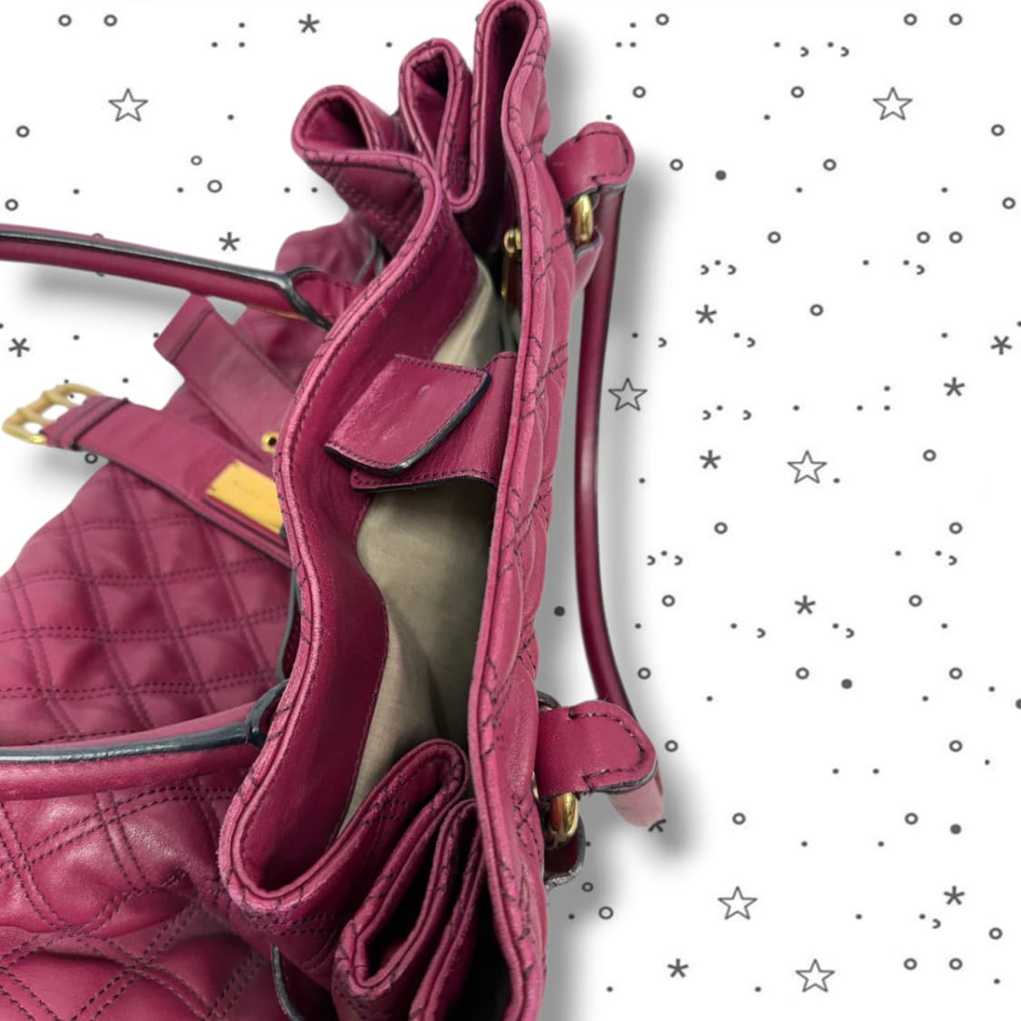 Marc Jacobs 마크제이콥스 브루나 퀼팅 레더 램스킨 토트백 상품이미지9