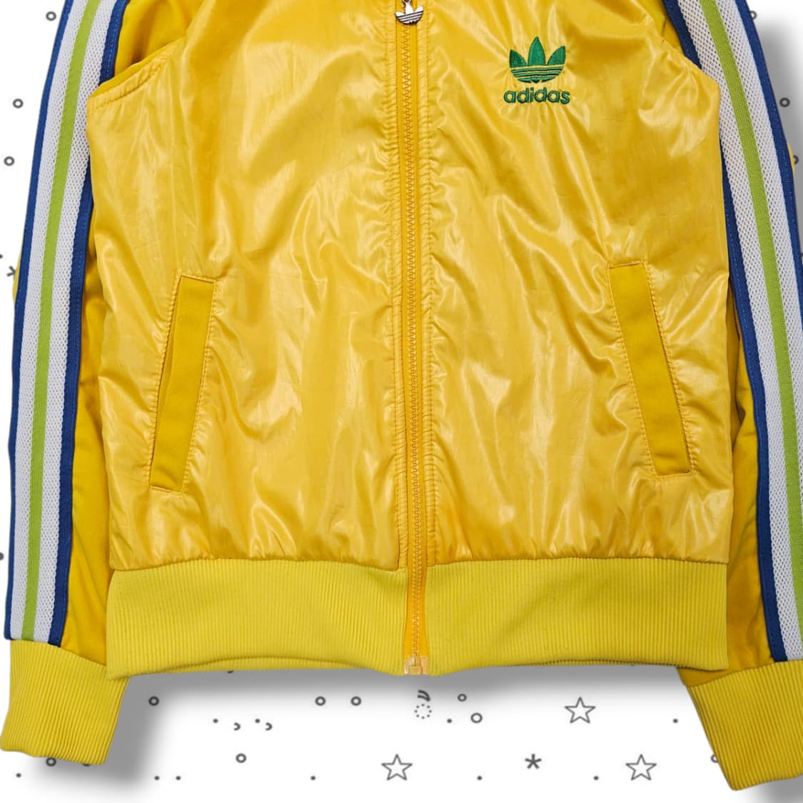 F ADIDAS 아디다스 90's 옐로우 트랙탑 져지 상품이미지3