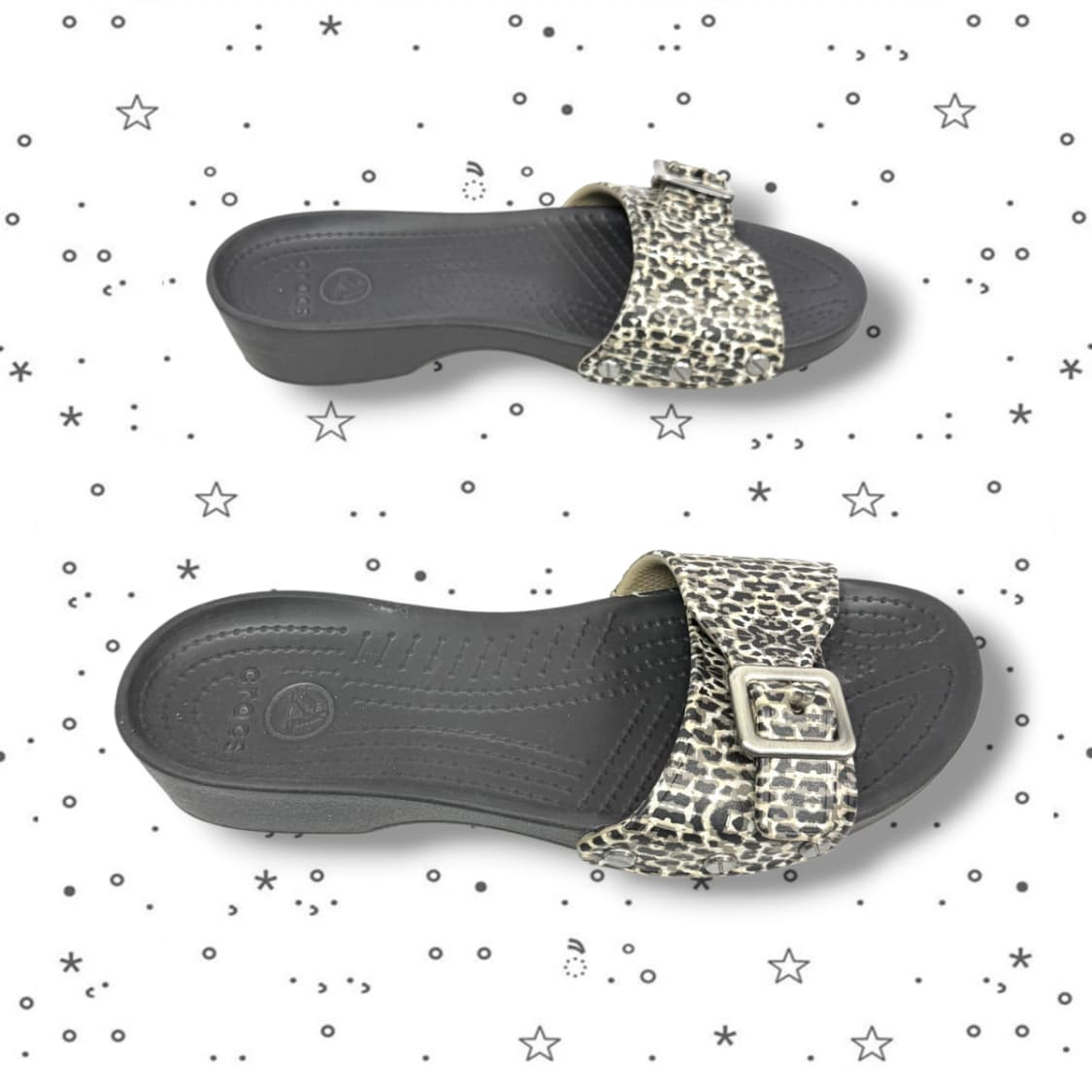 w6 Crocs 크록스 사라 레오파드 샌들 상품이미지6