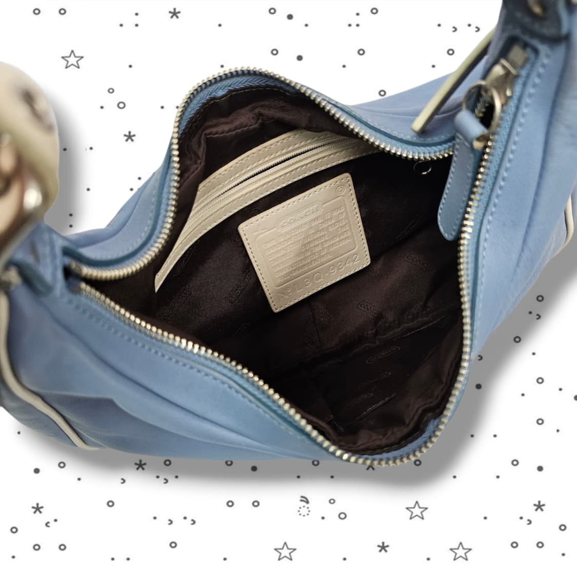 COACH 코치 레거시 웨스트 조이 호보백 스카이블루 상품이미지8