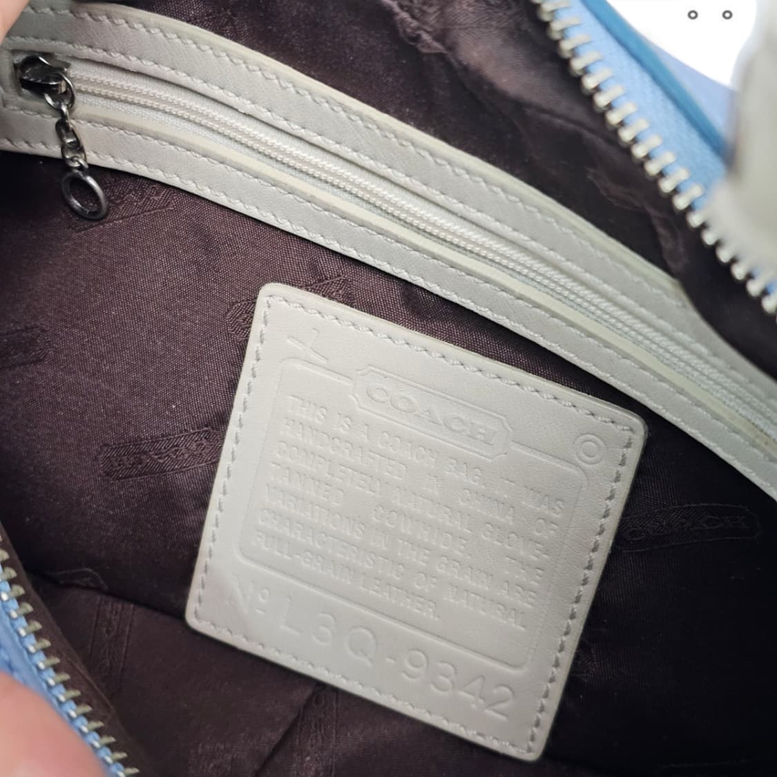 COACH 코치 레거시 웨스트 조이 호보백 스카이블루 상품이미지9