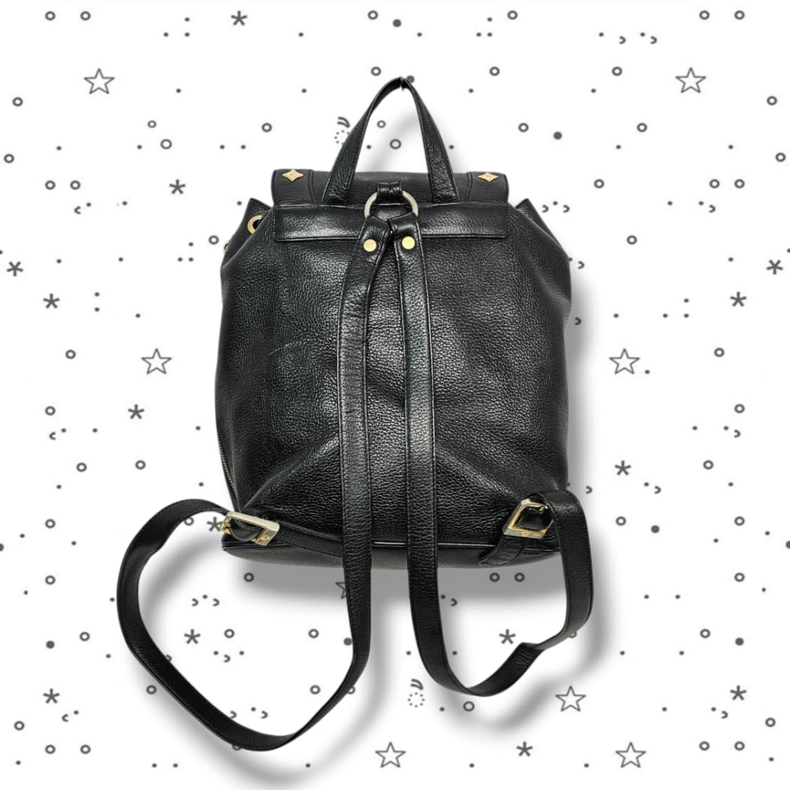 MCM 엠씨엠 스타크 가죽 백팩 블랙 상품이미지3