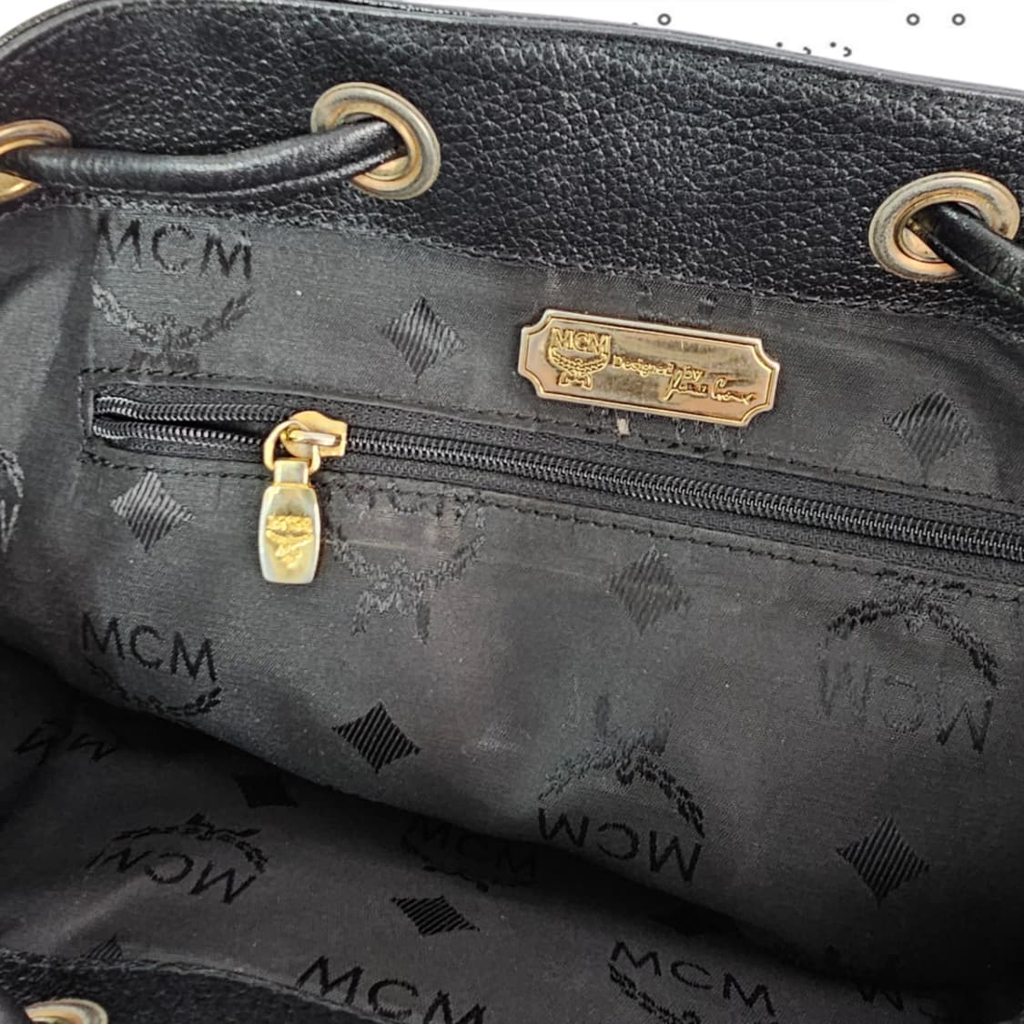 MCM 엠씨엠 스타크 가죽 백팩 블랙 상품이미지8