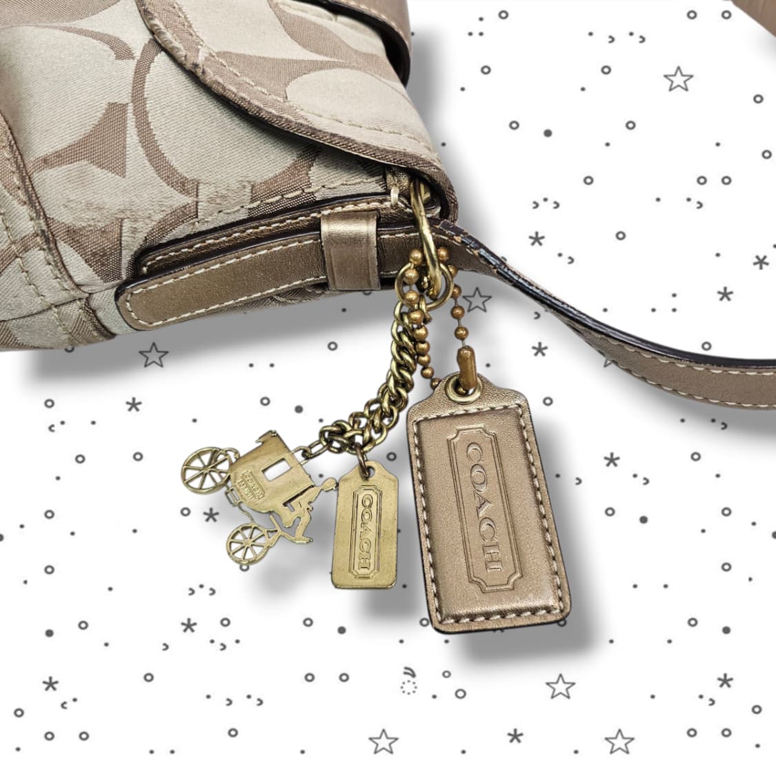 COACH 코치 소호 시그니처 골드 버클 숄더백 상품이미지8