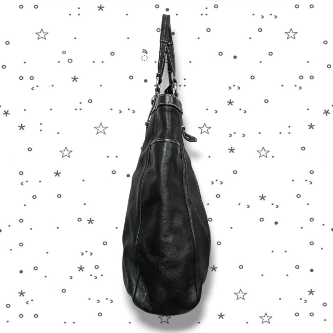 COACH 코치 햄튼 라구나 블랙 레더 토트백 상품이미지4