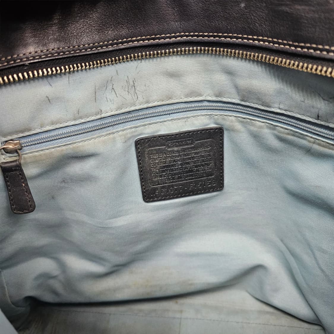 COACH 코치 햄튼 라구나 블랙 레더 토트백 상품이미지8