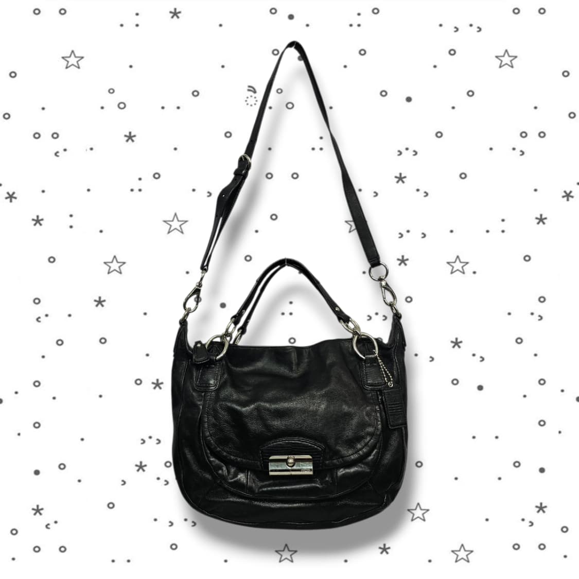 COACH 코치 크리스틴 레더 라운드 사첼백 상품이미지1