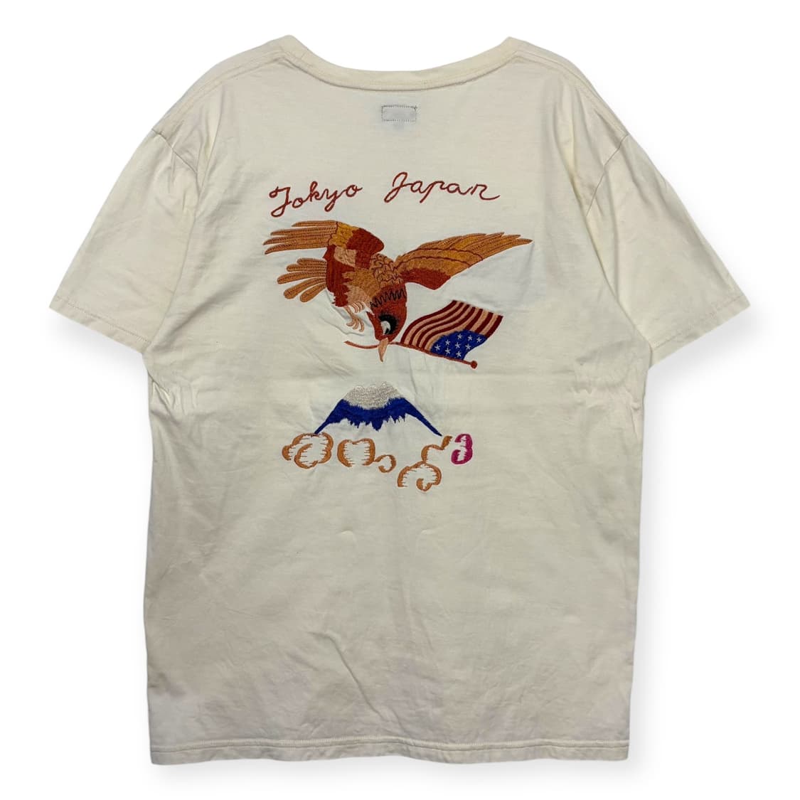 도요엔터프라이즈 자수 반팔 티셔츠 상품이미지1